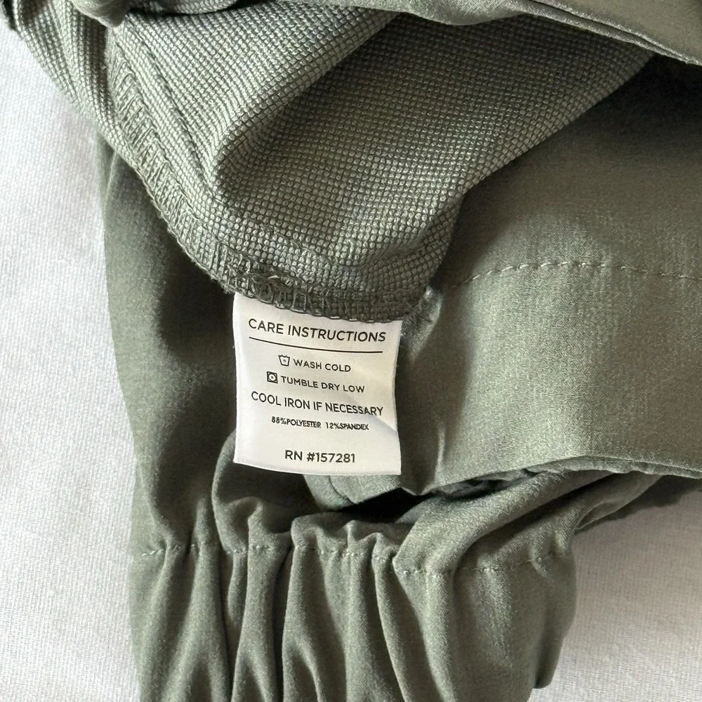Mizzen + Main Helmsman Pants Mens 34x30 Performance Chino Tech Golf Office Green